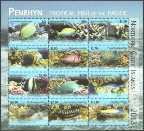 Poštovní známky Penrhyn 2013 Ryby TOP SET Mi# 730-41 Bogen Kat 70€