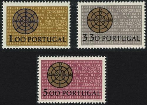Poštovní známky Portugalsko 1966 Køes�anská civilizace Mi# 1000-02 Kat 12€