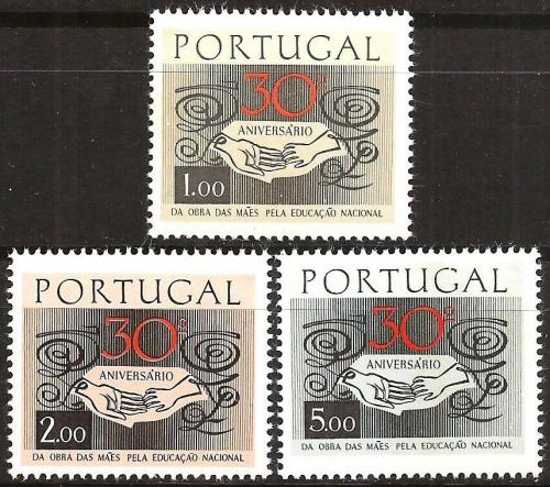 Poštovní známky Portugalsko 1968 Vzdìlání Mi# 1054-56 Kat 5.50€
