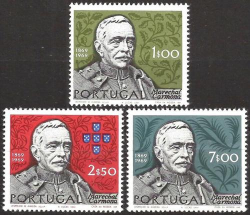 Poštovní známky Portugalsko 1970 António Óscar de Fragoso Mi# 1099-1101 Kat 4.20€
