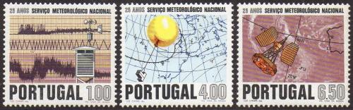 Poštovní známky Portugalsko 1971 Meteorologická služba Mi# 1146-48 Kat 4.20€