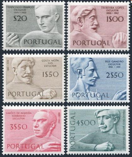 Poštovní známky Portugalsko 1971 Sochaøi Mi# 1130-35 Kat 8€