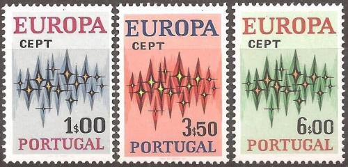 Poštovní známky Portugalsko 1972 Evropa CEPT Mi# 1166-68 Kat 25€
