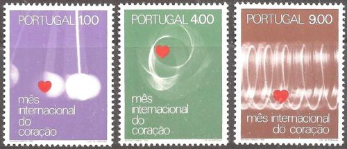 Poštovní známky Portugalsko 1972 Svìtový mìsíc srdce Mi# 1163-65 Kat 5.50€