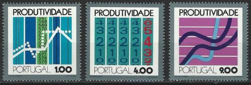 Poštovní známky Portugalsko 1973 Hospodáøská produktivita Mi# 1196-98