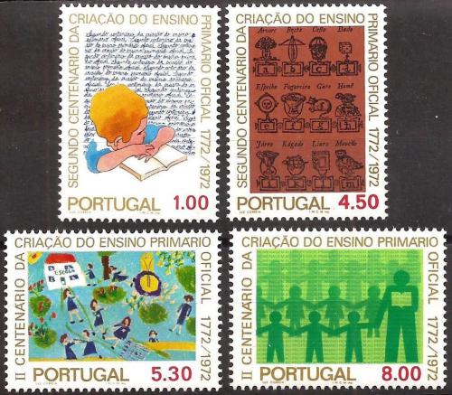 Poštovní známky Portugalsko 1973 Státní školy, 200. výroèí Mi# 1216-19 Kat 8€