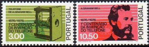 Potovn znmky Portugalsko 1976 Telefon, 100. vro Mi# 1307-08 Kat 4.80 - zvtit obrzek