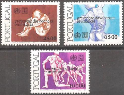 Poštovní známky Portugalsko 1977 Boj proti revmatismu Mi# 1357-59