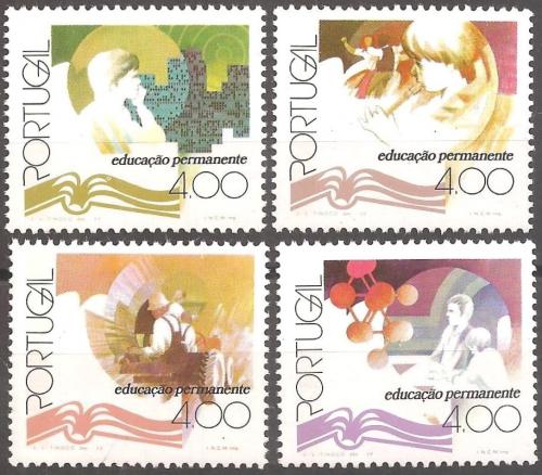 Poštovní známky Portugalsko 1977 Další vzdìlávání Mi# 1366-69