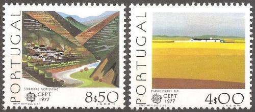 Poštovní známky Portugalsko 1977 Evropa CEPT, krajina Mi# 1360-61 Kat 9€
