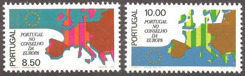 Poštovní známky Portugalsko 1977 Evropská rada Mi# 1348-49