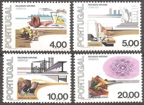 Poštovní známky Portugalsko 1977 Nerostné bohatství Mi# 1370-73 Kat 6€