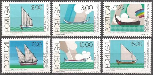 Poštovní známky Portugalsko 1977 Rybáøské lodì Mi# 1378-83