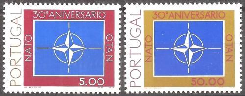 Poštovní známky Portugalsko 1979 NATO, 30. výroèí Mi# 1439-40 Kat 4€