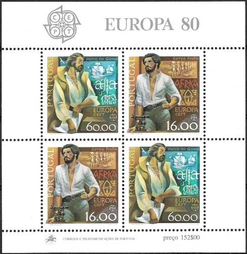 Poštovní známky Portugalsko 1980 Evropa CEPT Mi# Block 29 Kat 7€