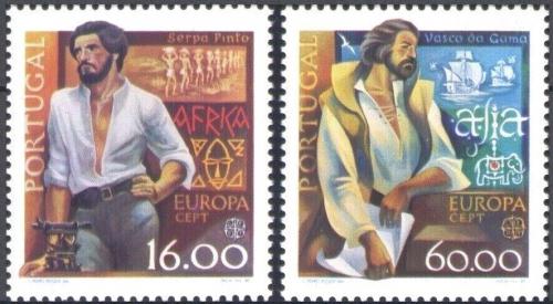 Poštovní známky Portugalsko 1980 Evropa CEPT, osobnosti Mi# 1488-89