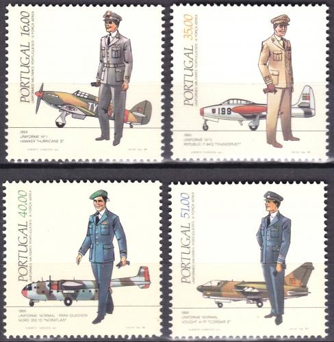 Poštovní známky Portugalsko 1984 Vojenské uniformy Mi# 1621-24 Kat 9€