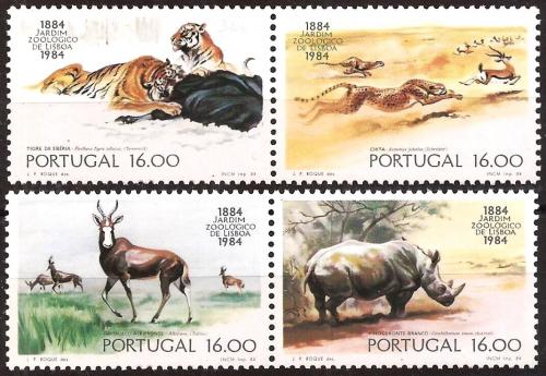 Poštovní známky Portugalsko 1984 Zvíøata ze ZOO Mi# 1617-20 Kat 8€