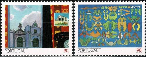 Poštovní známky Portugalsko 1993 Evropa CEPT, moderní umìní Mi# 1959-60 Kat 5€