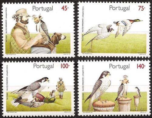 Poštovní známky Portugalsko 1994 Sokolnictví Mi# 2032-35 Kat 6€