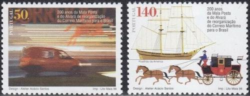 Poštovní známky Portugalsko 1998 Poštovní služby Mi# 2315-16 