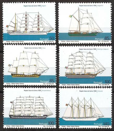 Poštovní známky Portugalsko 1998 Staré plachetnice Mi# 2293-98 Kat 10€