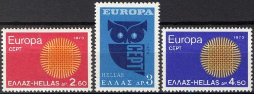 Poštovní známky Øecko 1970 Evropa CEPT Mi# 1040-42 Kat 8€