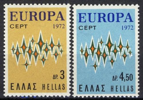 Poštovní známky Øecko 1972 Evropa CEPT Mi# 1106-07