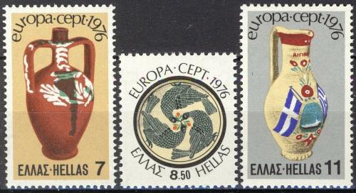 Poštovní známky Øecko 1976 Evropa CEPT, umìlecké øemeslo Mi# 1232-34