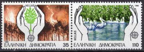 Poštovní známky Øecko 1986 Evropa CEPT, ochrana pøírody Mi# 1630-31 A Kat 8€