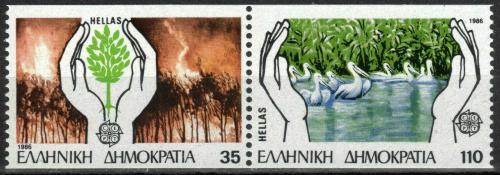 Poštovní známky Øecko 1986 Evropa CEPT, ochrana pøírody Mi# 1630-31 C Kat 14€