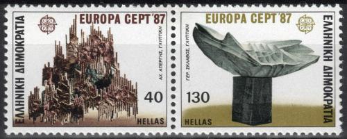 Poštovní známky Øecko 1987 Evropa CEPT, moderní architektura Mi# 1651-52 A Kat 7€