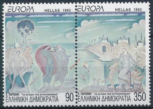 Poštovní známky Øecko 1993 Evropa CEPT, moderní umìní Mi# 1829-30 A Kat 8.50€