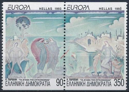 Poštovní známky Øecko 1993 Evropa CEPT, moderní umìní Mi# 1829-30 C Kat 9€