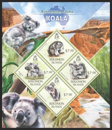 Potovn znmky alamounovy ostrovy 2013 Koala medvdkovit Mi# 1972-75 Kat 9.50 - zvtit obrzek