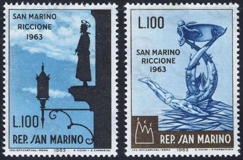 Poštovní známky San Marino 1963 Výstava známek Mi# 774-75