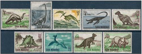 Poštovní známky San Marino 1965 Dinosauøi Mi# 833-41