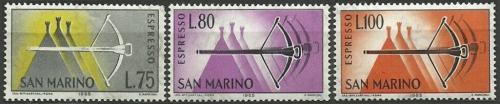 Potovn znmky San Marino 1966 Spn Mi# 862-64
