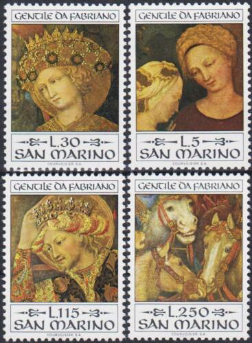Poštovní známky San Marino 1973 Umìní, Gentile da Fabriano Mi# 1055-58
