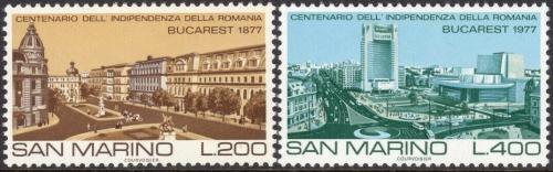 Poštovní známky San Marino 1977 Bukureš� Mi# 1145-46