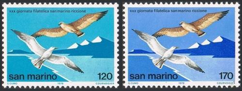 Poštovní známky San Marino 1978 Ptáci Mi# 1158-59
