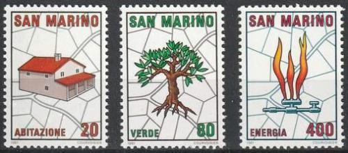 Potovn znmky San Marino 1981 Plnovn mst Mi# 1237-39