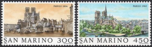 Poštovní známky San Marino 1982 Notre-Dame Mi# 1261-62