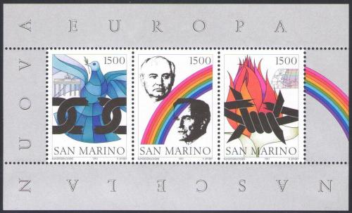 Poštovní známky San Marino 1991 Nová Evropa Mi# Block 14 Kat 7€