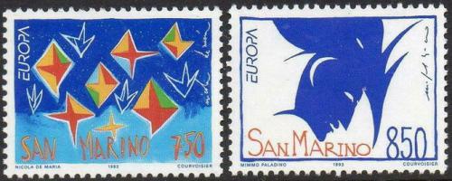 Poštovní známky San Marino 1993 Evropa CEPT, moderní umìní Mi# 1523-24