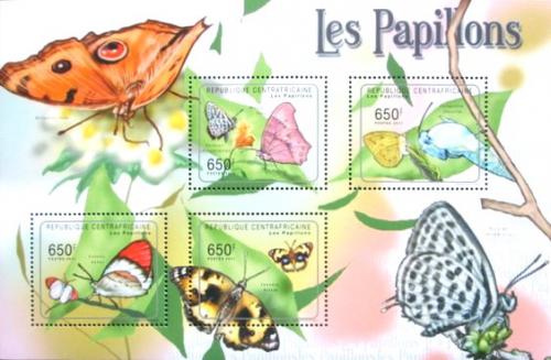 Poštovní známky SAR 2011 Motýli Mi# Mi# 2992-95 Kat 10€