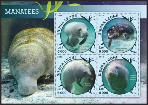 Poštovní známky Sierra Leone 2016 Kapustòáci Mi# 6858-61 Kat 11€