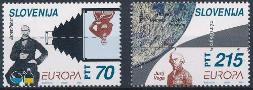 Poštovní známky Slovinsko 1994 Evropa CEPT, objevy Mi# 80-81 Kat 7.50€