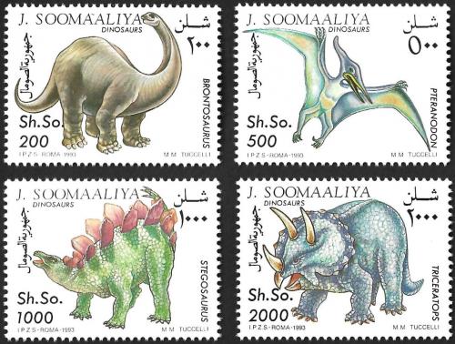 Potovn znmky Somlsko 1993 Dinosaui Mi# 480-83 Kat 13  - zvtit obrzek