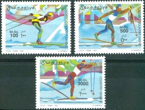Poštovní známky Somálsko 2001 Bìh na lyžích TOP SET Mi# 864-66 Kat 20€ 